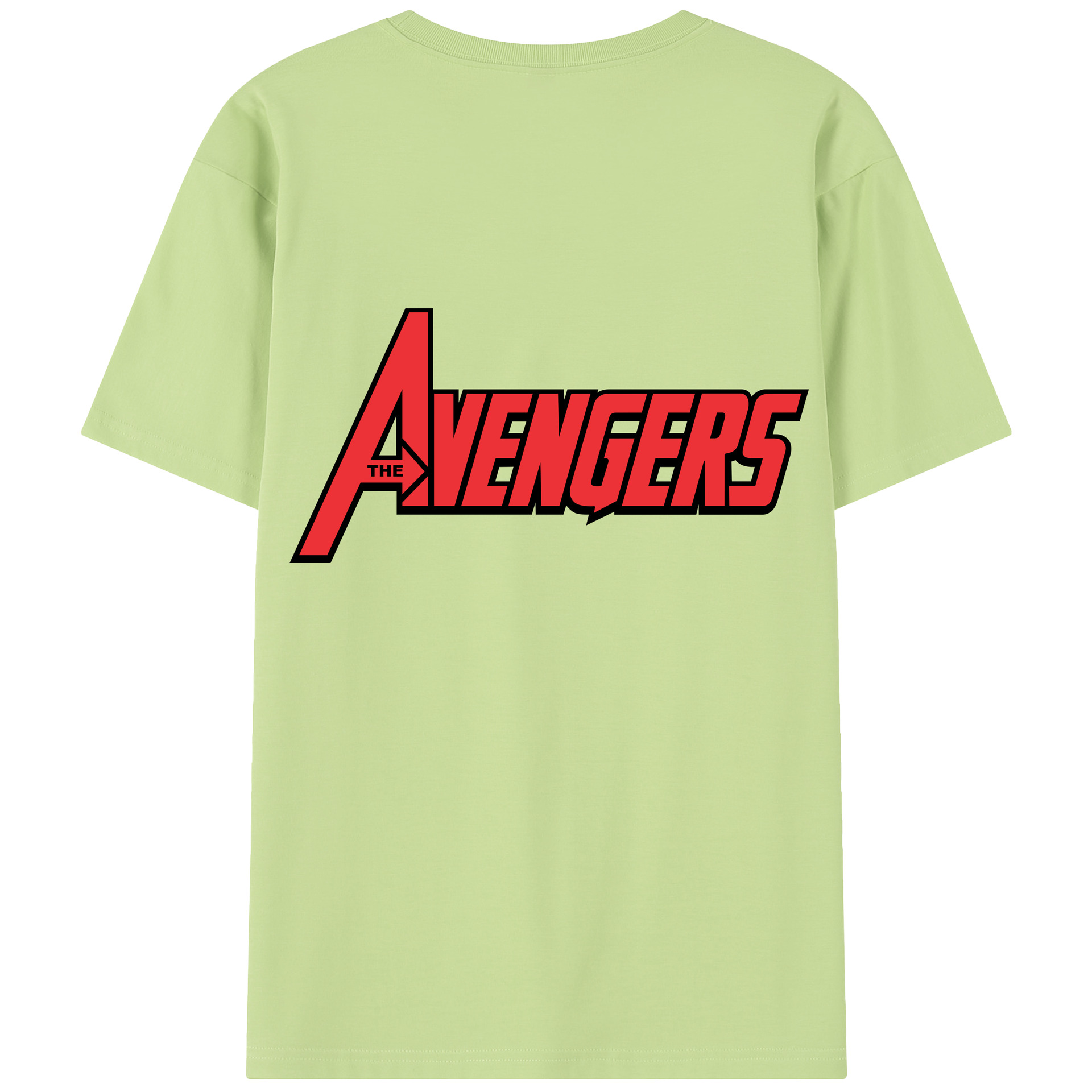 （画像用） アベンジャーズ The Avengers 綿100％半袖Tシャツ（背面プリント）